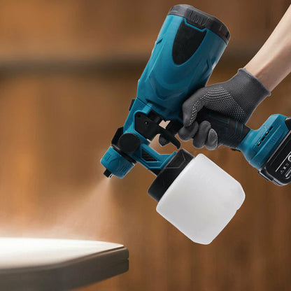 Electric Lithium-ion Paint Spray Gun for Latex and Oil Paints - Home Use, Small Wireless Rechargeable Sprayer with High Atomization