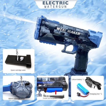 Electric Water Gun - Trendy Toy with High Capacity and Long-range, Perfect Gift for Boys and Children