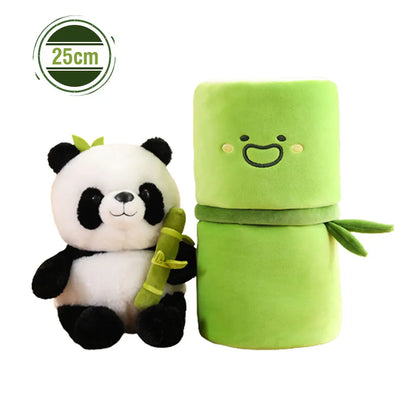 Panda de Bambu Kawaii Boneca Brinquedo de Pelúcia Bonecas Macias Bicho de Pelúcia Almofada Brinquedos para Meninas Namorada Crianças Presentes de Halloween