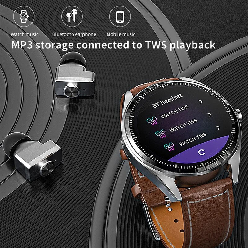 Luxury 2 in 1 Smart Watch 4G Memory Local Music Bluetooth Call NFC Access Control AMOLED 466*466 Smart Watch For Men Women 2023