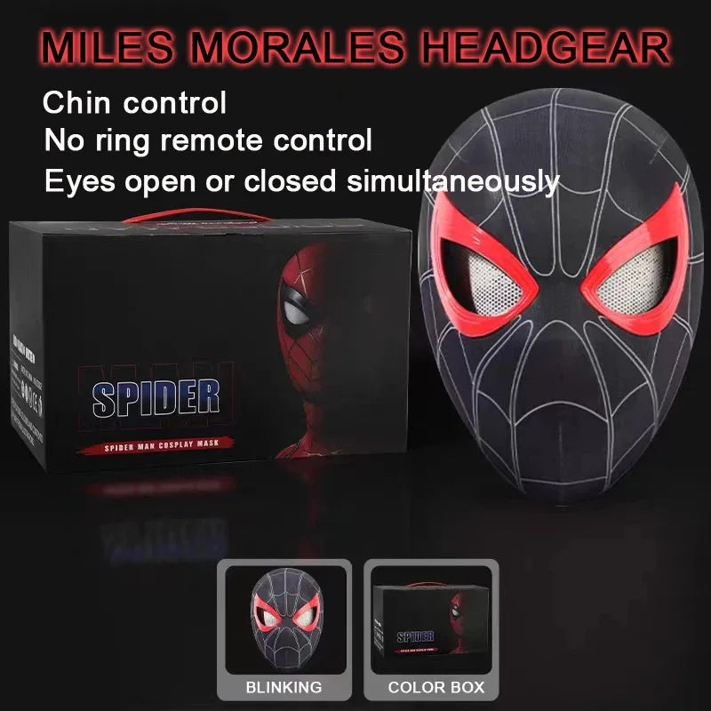 Luxury Spider-Man Helmet with Remote-Controlled Eyes for Cosplay