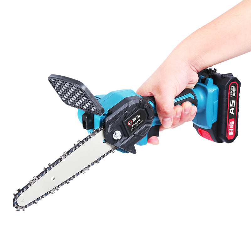 Cordless Lithium-ion Electric Chainsaw - Ideal for Home Woodcutting, Tree Trimming, and Outdoor Use