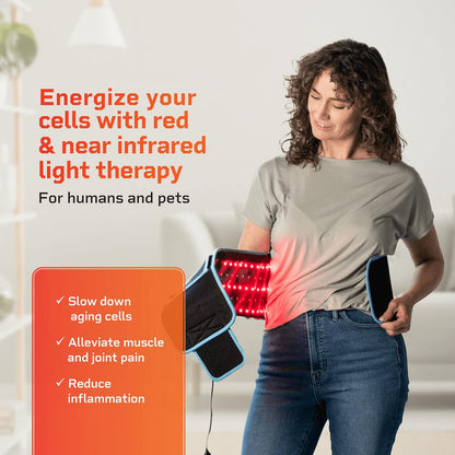 Red Light Therapy Belt - Near Infrared Light Therapy & Red Light Therapy for Body, Relaxing Muscle, Inflammation, Improve Circulation - Infrared Therapy or Infrared Light Therapy Device